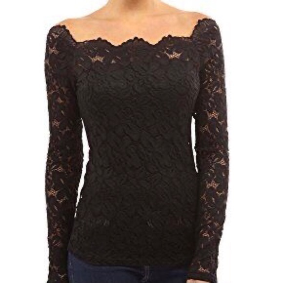 PattyBoutik Tops - Women Floral Lace Off Shoulder Top